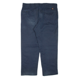 DICKIES Mens Trousers Blue Regular Straight W40 L30