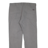 DICKIES Mens Trousers Grey Regular Straight W36 L32