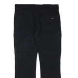 DICKIES Mens Trousers Black Regular Straight W36 L34