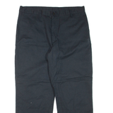 DICKIES Mens Trousers Black Regular Straight W38 L30