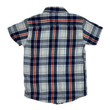 Age 6 Tommy Hilfiger Checked Short Sleeve Shirt - XS Blue Cotton