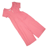 JONATHAN MARTIN Womens Jumpsuit Pink Spotted Wide-Leg M
