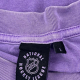 Anaheim Ducks Nhl Graphic T-Shirt - Large Purple Cotton