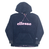 ELLESSE Oversized Fleece Womens Blue Hoodie XS