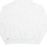 NIKE Swoosh Mens White Hoodie S