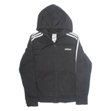 ADIDAS Womens Black Hoodie Full Zip M