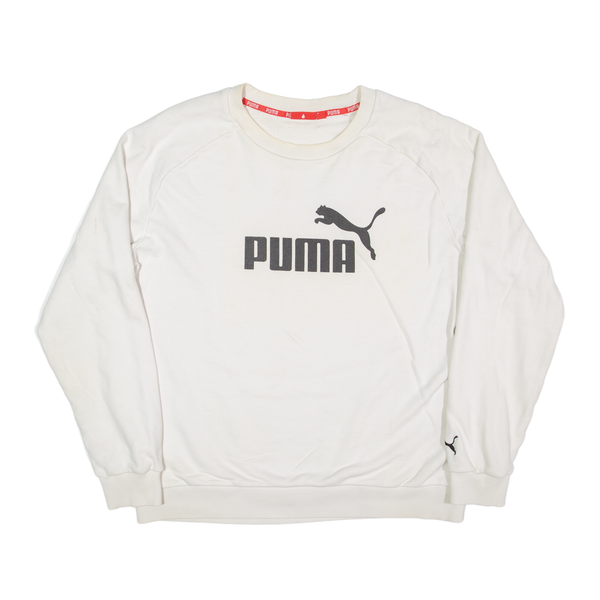 PUMA Sweatshirt White Mens XL
