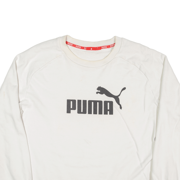 PUMA Sweatshirt White Mens XL