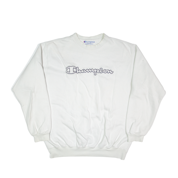 CHAMPION Sweatshirt White Mens 2XL