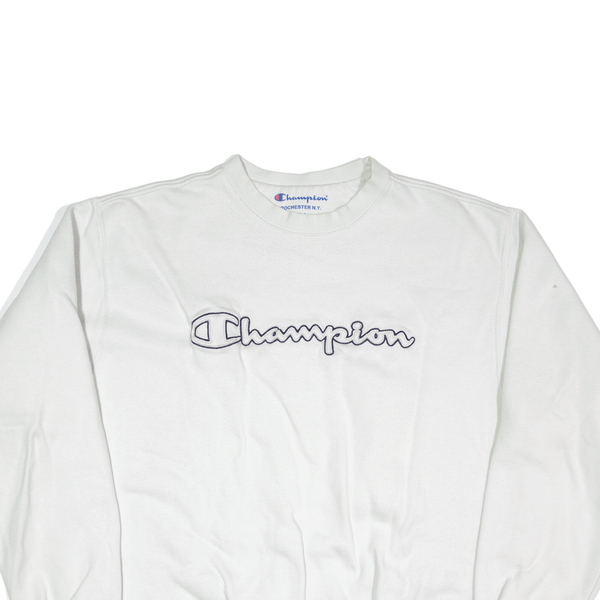 CHAMPION Sweatshirt White Mens 2XL