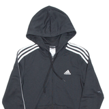 ADIDAS Womens Black Hoodie Full Zip S
