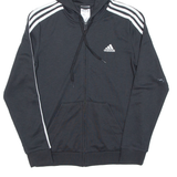 ADIDAS Womens Black Hoodie Full Zip S
