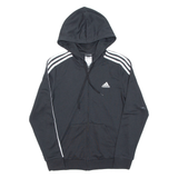 ADIDAS Womens Black Hoodie Full Zip S