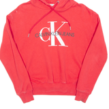 CALVIN KLEIN JEANS Womens Red Hoodie M