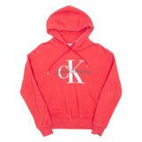 CALVIN KLEIN JEANS Womens Red Hoodie M