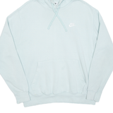 NIKE Womens Blue Hoodie L