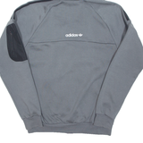 ADIDAS Mens Grey Hoodie Full Zip XS