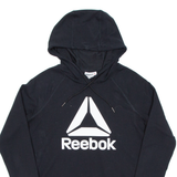 REEBOK Womens Black Hoodie M
