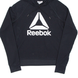 REEBOK Womens Black Hoodie M