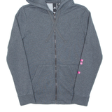 ADIDAS Womens Grey Hoodie Full Zip S