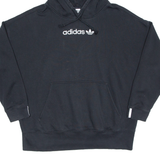 ADIDAS Womens Black Hoodie UK 14