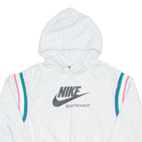 NIKE Cropped Womens Grey Hoodie XS