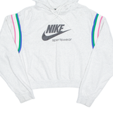 NIKE Cropped Womens Grey Hoodie XS