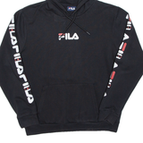 FILA Womens Black Hoodie M