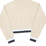 ELLESSE Cropped Womens Beige Hoodie UK 10