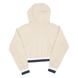 ELLESSE Cropped Womens Beige Hoodie UK 10