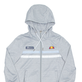 ELLESSE Womens Grey Hoodie Full Zip UK 8