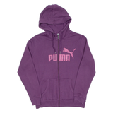 PUMA Womens Purple Hoodie Full Zip UK 12