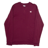 CHAMPION Womens Sweatshirt Maroon M