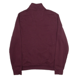 NAUTICA Mens Sweatshirt Maroon 1/4 Zip S