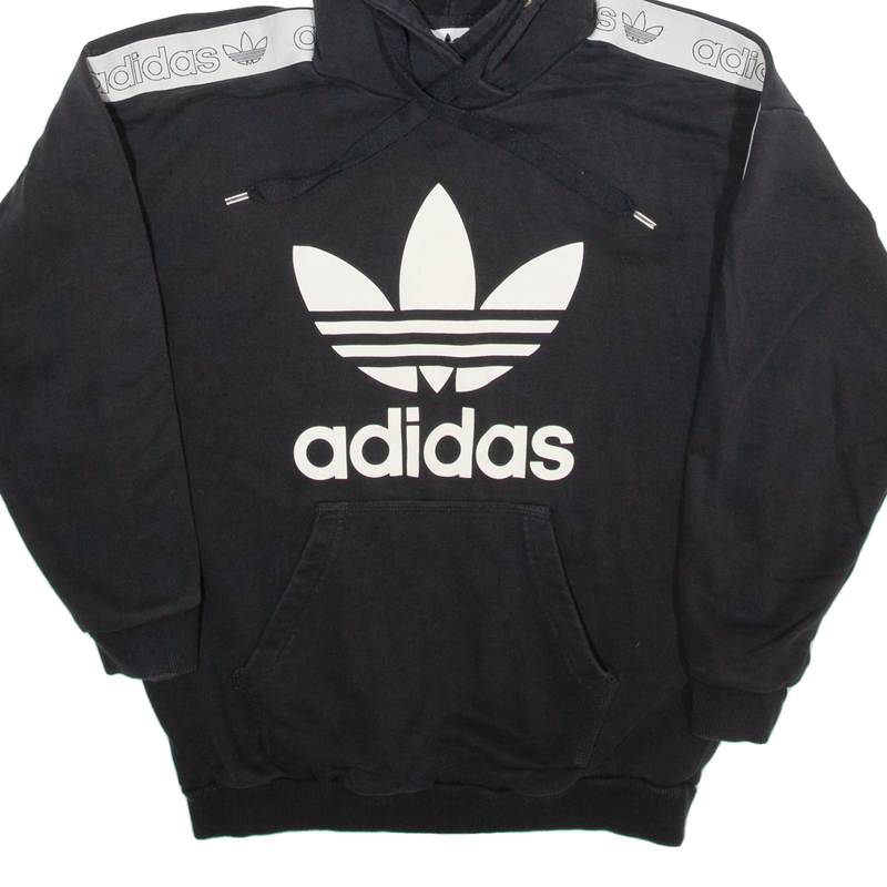 ADIDAS Womens Black Hoodie UK 10
