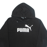 PUMA Cropped Womens Black Hoodie M