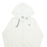 PUMA Womens Cream Hoodie Full Zip L