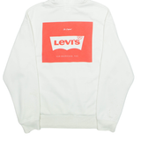 LEVI'S Relaxed Mens White Hoodie XS