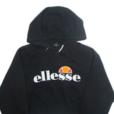 ELLESSE Cropped Womens Black Hoodie L