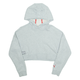 PUMA Cropped Womens Grey Hoodie M