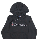 CHAMPION Mens Black Hoodie XS