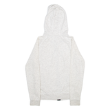 ADIDAS Womens Grey Hoodie Full Zip UK 10
