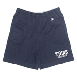 CHAMPION Trine University Mens Sports Shorts Blue Relaxed L W30