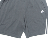 ADIDAS Mens Sports Shorts Grey Relaxed XL W34