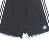 ADIDAS Mens Sports Shorts Black Relaxed XL W32