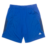 ADIDAS Mens Sports Shorts Blue Relaxed L W32