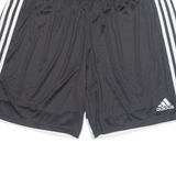 ADIDAS Mens Sports Shorts Black Relaxed XL W34