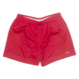 REEBOK Womens Sports Shorts Red Relaxed M W30
