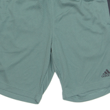 ADIDAS Mens Sports Shorts Green Relaxed L W32