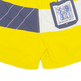 NAUTICA Mesh Lined Mens Swimming Shorts Yellow Relaxed M W30